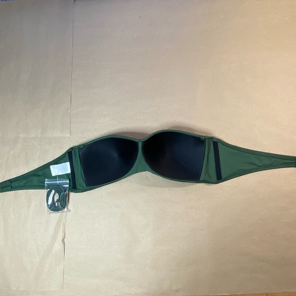 Twist bandeau bikini top deep green - Picture 5 of 10